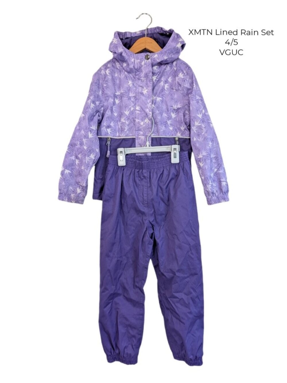 XMTN Lined Rain Set 4T 5T